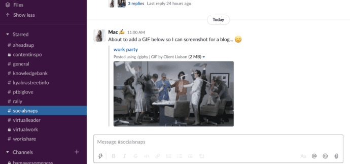 how to add giphy to slack